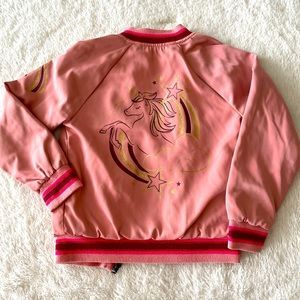 Varsity Pink Unicorn Jacket